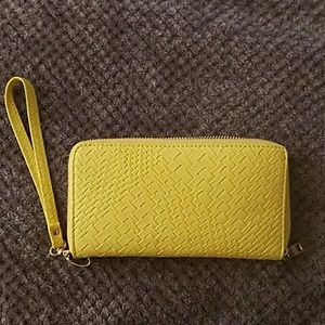 Yellow wristlet/wallet